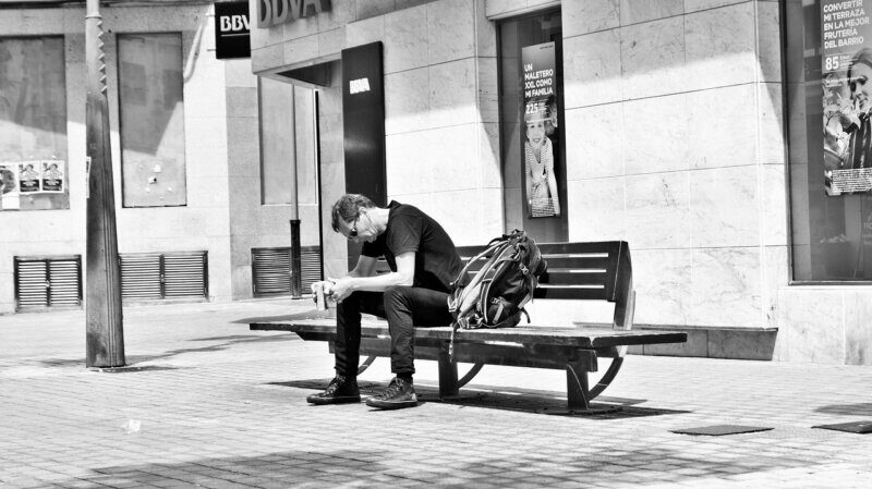 tired traveler, arrecife, lanzarote, spain, wanderer, fatigue, internalization, awareness, choice, decision, black and white, loneliness, independence, freedom, trip, photograph, vacation, photo, fatigue, fatigue, fatigue, fatigue, fatigue